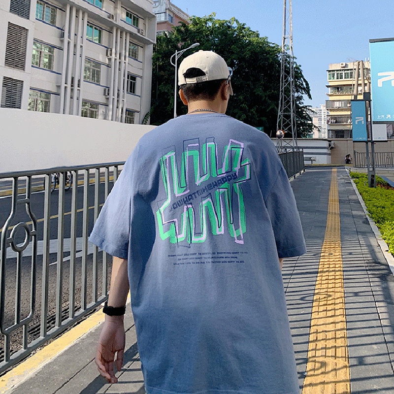 Áo Thun Tay Ngắn Cổ Tròn In Chữ Thời Trang Dành Cho Nam size M-8XL