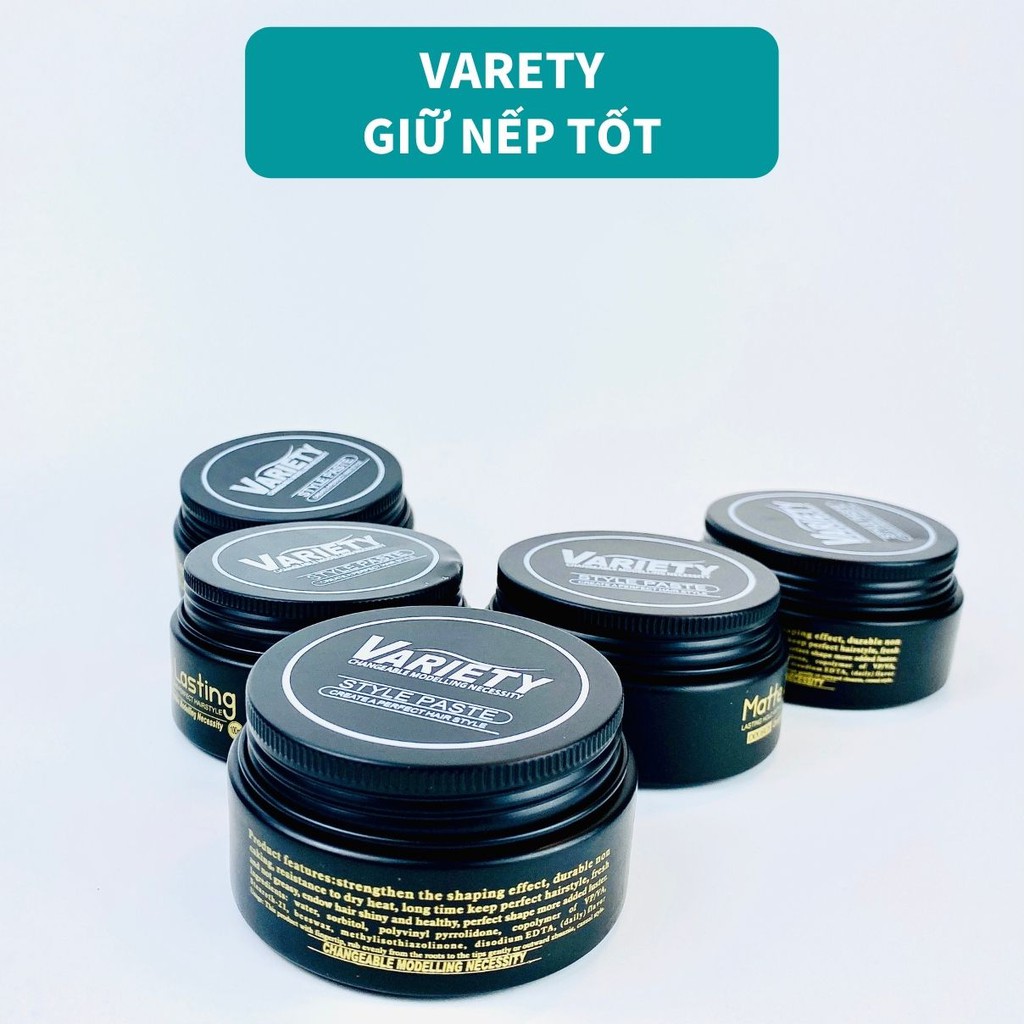 Sáp vuốt tóc nam VARIETY MATTE LASTING 100g Mùi hương nam tính, tạo kiểu dễ dàng, wax vuốt tóc tạo kiểu giữ nếp SA02