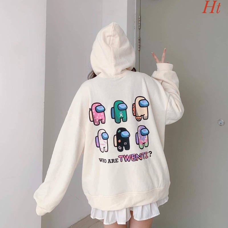Áo khoác nỉ cotton AMong 2 mặt TWEN H2A977