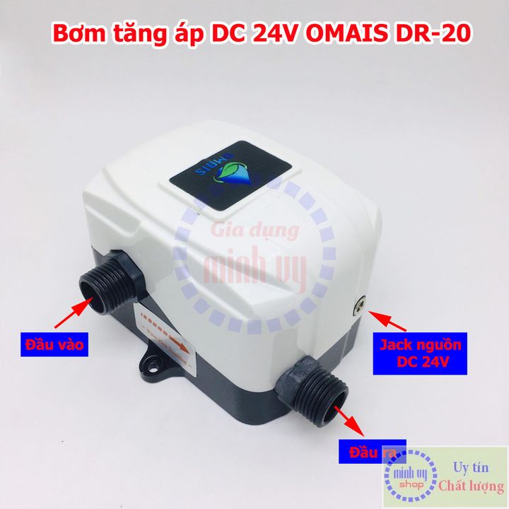 Bơm tăng áp vòi sen - máy giặt - OMAIS 24V DC DR-20