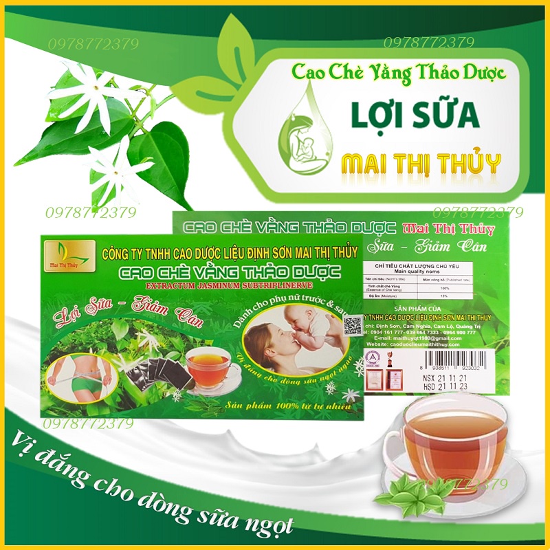 Cao Chè Vằng Lợi Sữa [Hộp 500Gr] Chè Vằng Quảng Trị Giúp Lợi Sữa, Giảm Cân Hiệu Quả