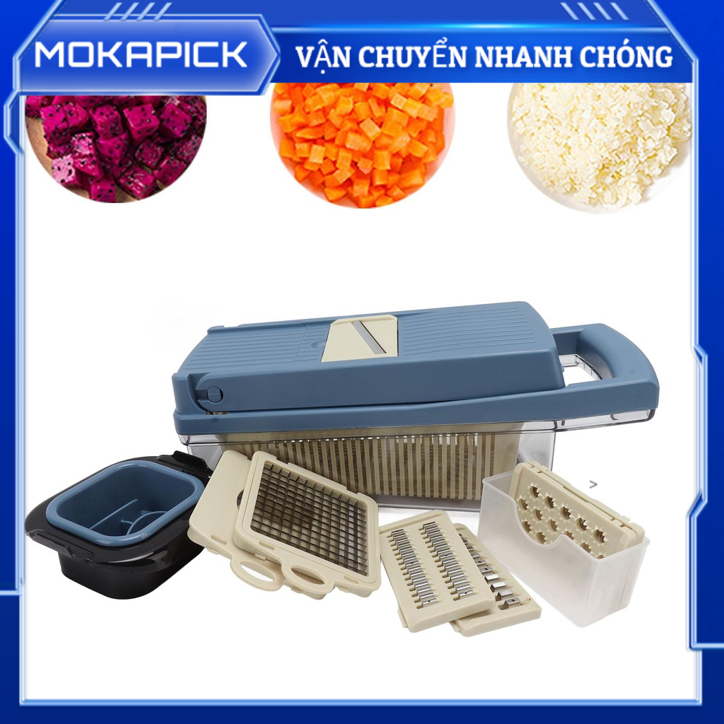 Cối Xay Rau Củ Có Thể Tháo Rời Dễ Dàng Lắp Ráp Cắt Thực Phẩm Cho Trái Cây Mokapick