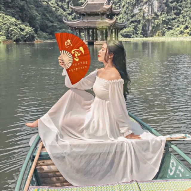 CÓ SẴN/ Váy Trắng Voan ❤️ GIẢM -25k 👌 Váy sống ảo sẵn 🤪