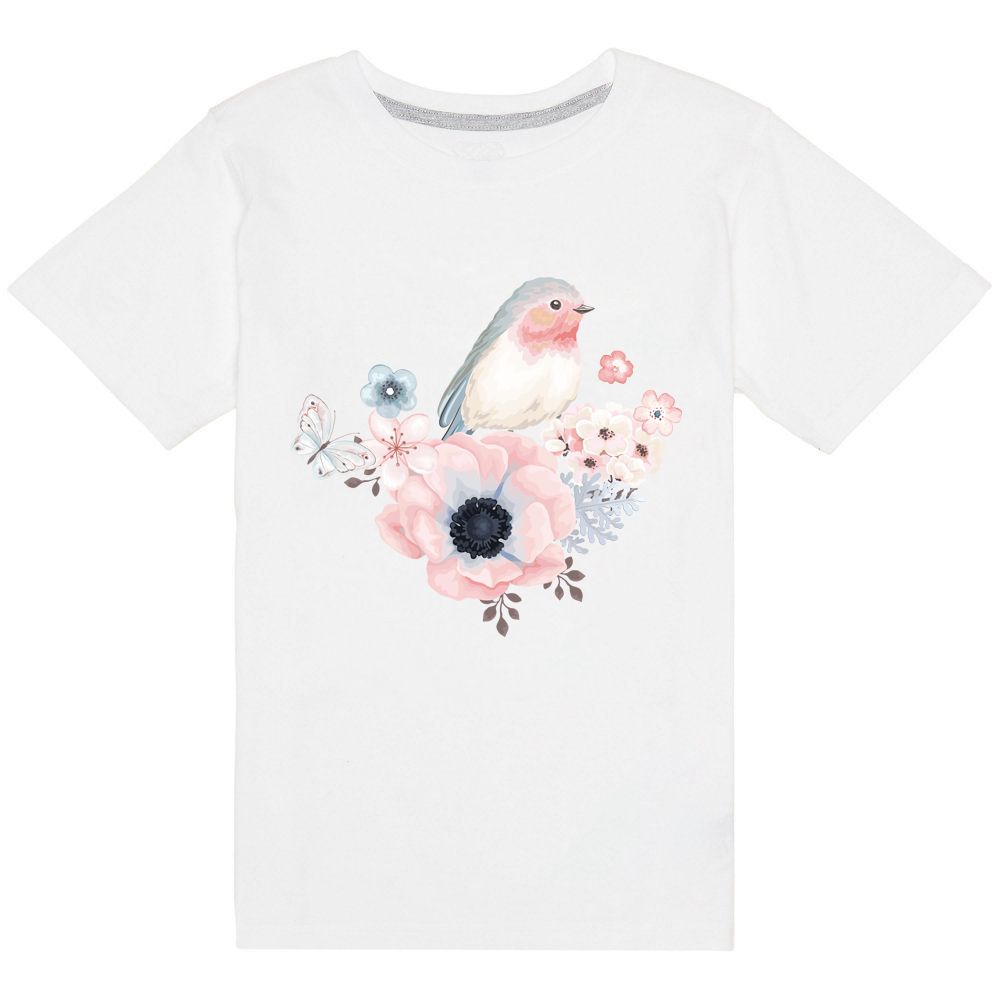 Miếng vá ủi quần áo chuyển nhiệt trang trí họa tiết hoa và chim xinh xắn thời trang