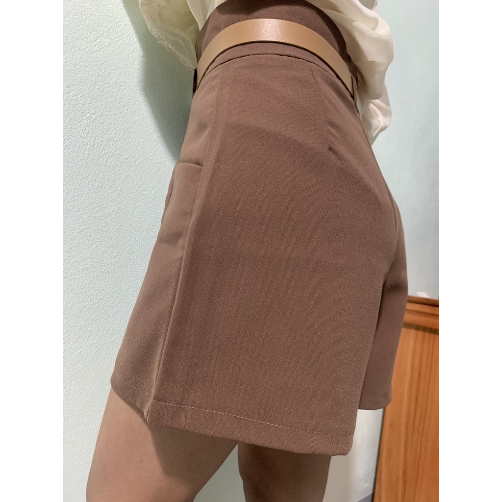 quần short nữ lưng cao mặc nhà tặng kèm đai quần HẠNH 96 SASA
