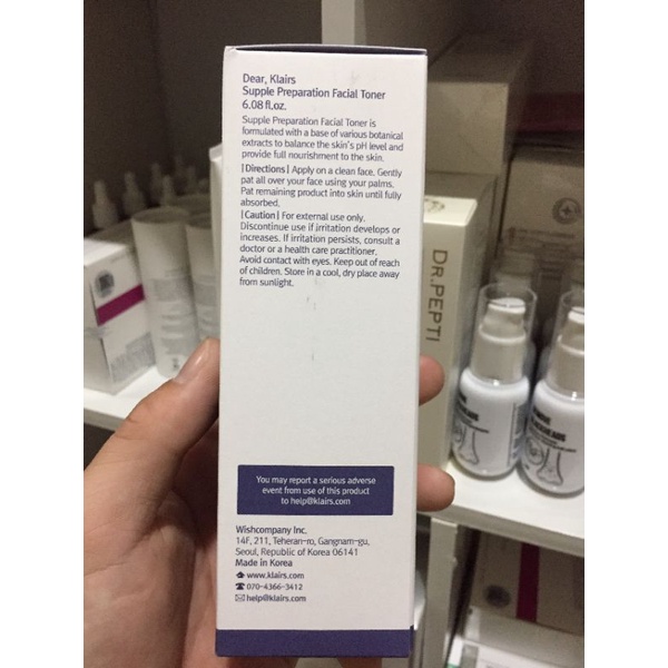 Nước Hoa Hồng DEAR KLAIRS SUPPLE PREPARATION USCENTED