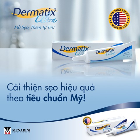 [TẶNG MINISIZE BẤT KỲ] Dermatix Ultra Gel Làm Mờ Sẹo Thâm, Sẹo Lồi 7gr & 15gr