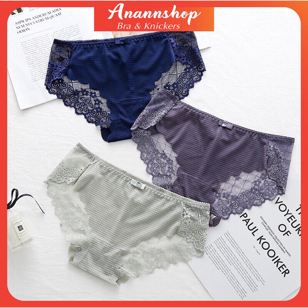 Quần Lót Nữ Su Ren Quyến Rũ Tôn Dáng Kháng Khuẩn Chống Viêm ❤️FREESHIP❤️ 2212