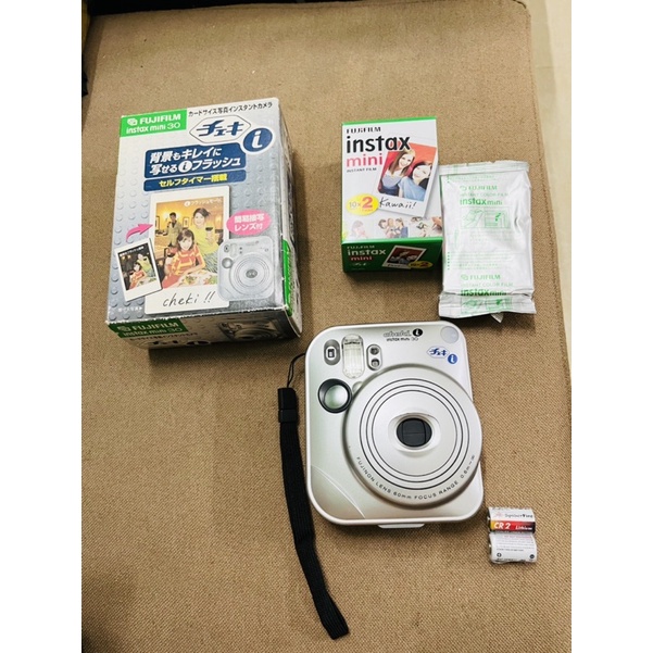 Máy chụp ảnh lấy liền Fujifilm Instax Mini 30 Cheki tặng kèm pin CR2 và 1 hộp film 10 tấm date 2023