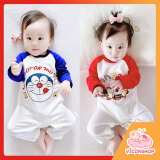 Bộ Body Dài Tay Cho Bé Hình Doraemon Dễ Thương - [BDD6]