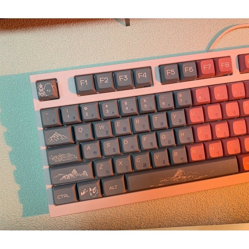 Country Keycap XDA Hồ sơ Phong cảnh Chủ đề Keycap PBT Thuốc nhuộm Thăng hoa Bàn phím cơ Keycap