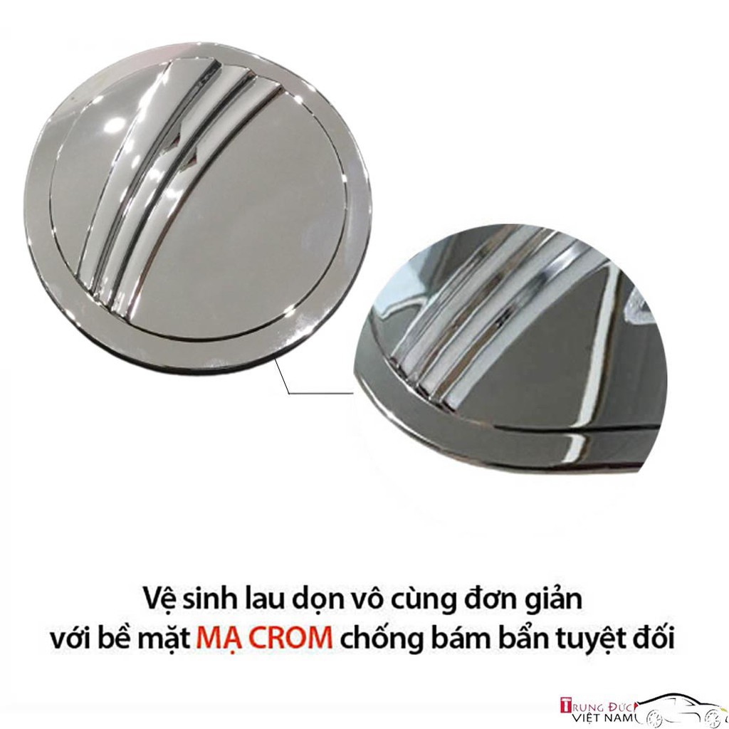 Ốp nắp bình xăng Ô tô chất liệu nhựa ABS cao cấp mạ crom ( đủ tất cả các đời xe ) - Trung Đức VN