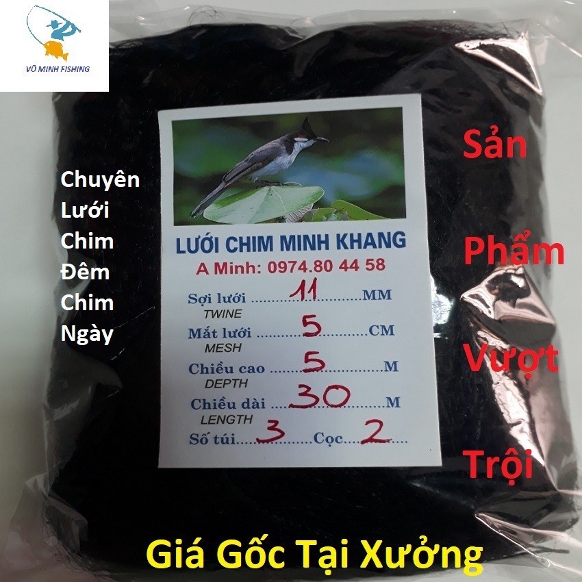 Lưới bẫy chim chào mào, khuyên,sáo, cu gá, gà .Lưới chim tàng hình tổng hợp lưới chim thái lan cao 5m siêu nhạy