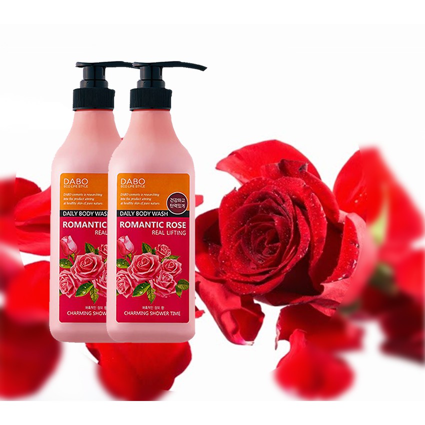 HÀNG CHÍNH HÃNG- Sữa tắm hoa hồng trắng da, thơm lâu Dabo Rose Hàn quốc 750ml/ Chai