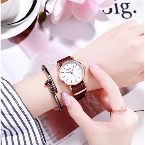 ĐỒNG HỒ NƯ DÂY VẢI DÙ GENEVA D353 PHONG CÁCH HÀN QUỐC | BigBuy360 - bigbuy360.vn