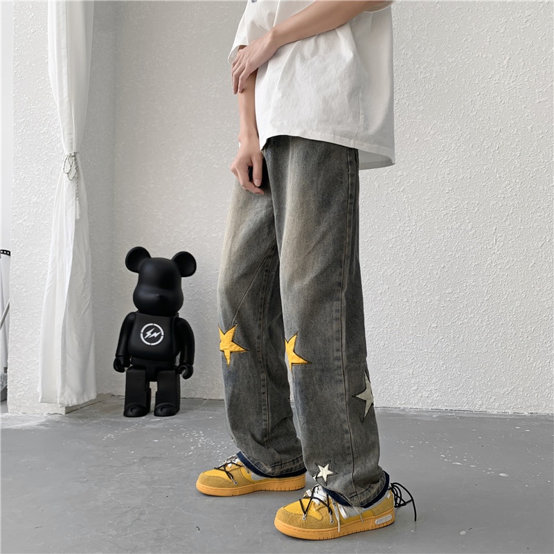 Quần jeans dài AOKANG phong cách hip hop thời trang mới cho nam