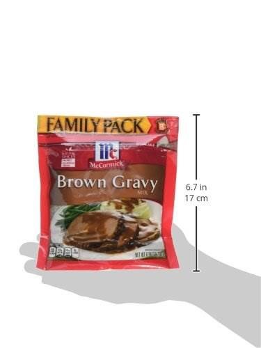 BỘT SỐT, CHẤM THỊT NƯỚNG, RAU CỦ XÀO McCormick Family Pack Brown Gravy Mix 197g (6.96 oz)