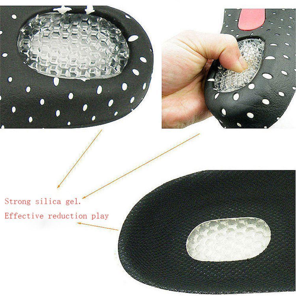 1 Cặp Đệm Lót Giày Thể Thao Bằng Silicone Mềm Mại Chống Đau Thoáng Khí