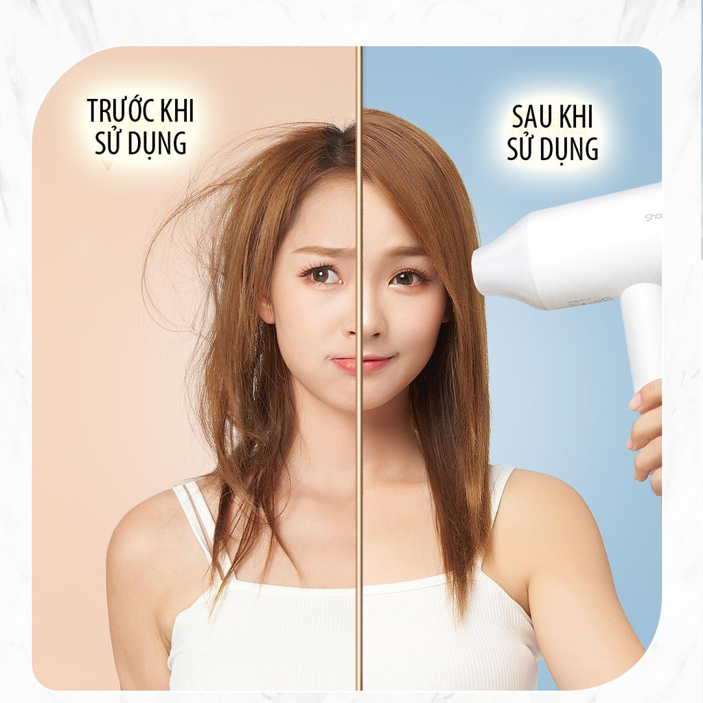[CHÍNH HÃNG] Máy sấy tóc Xiaomi Showsee, ion âm chống khô tóc, công suất lớn 1800w, chuẩn salon MIJIAMART