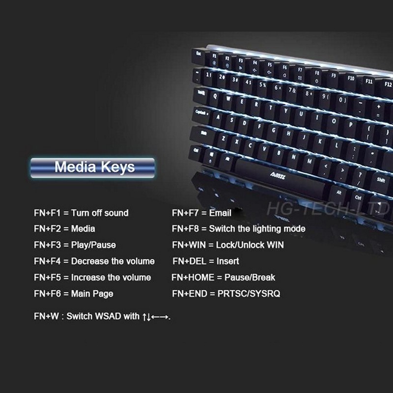 Bàn phím cơ mini Ajazz AK33 Chống ồn