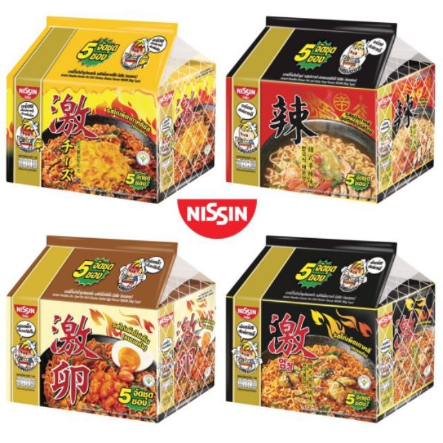 Lốc 5 Gói Mì NISSIN Hàn Quốc Cay Ngon Chuẩn Hàn