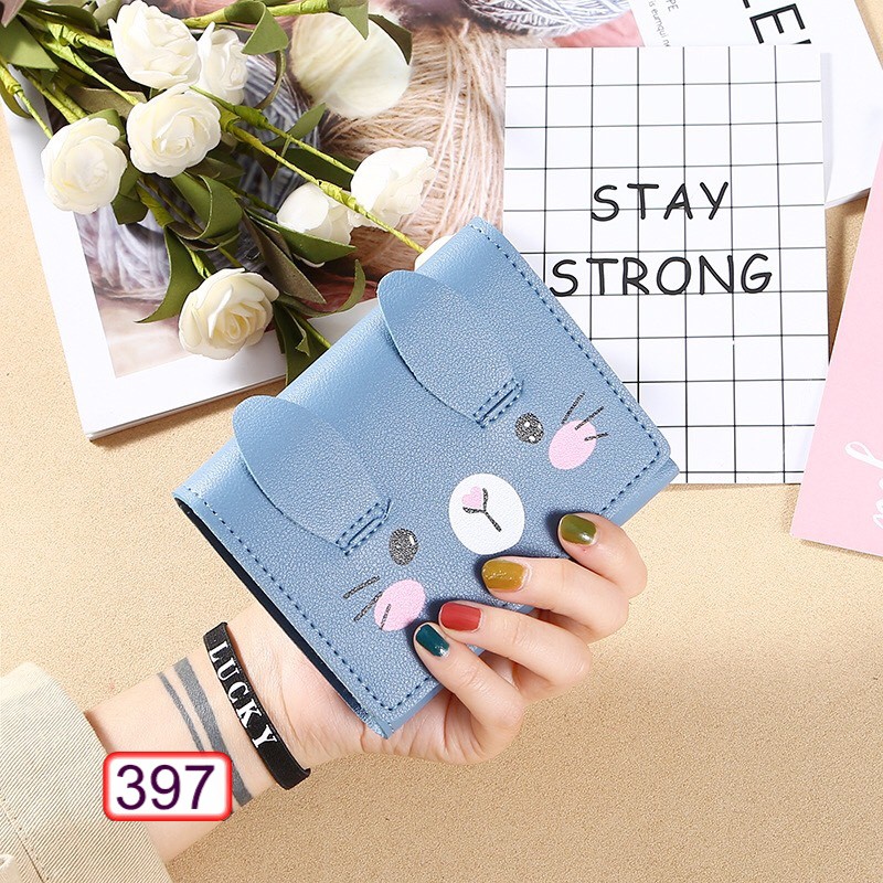 VÍ NGẮN NỮ CẦM TAY HÌNH MÈO MÁ HỒNG DỄ THƯƠNG 397 CỰC HOT | BigBuy360 - bigbuy360.vn