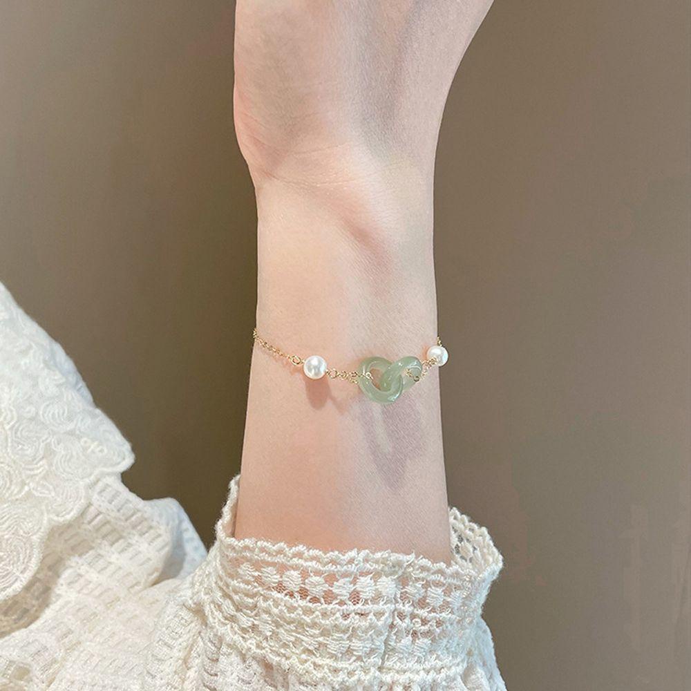 Vòng cổ/vòng đeo tay ngọc trai nhân tạo sang trọng thanh lịch cho nữ