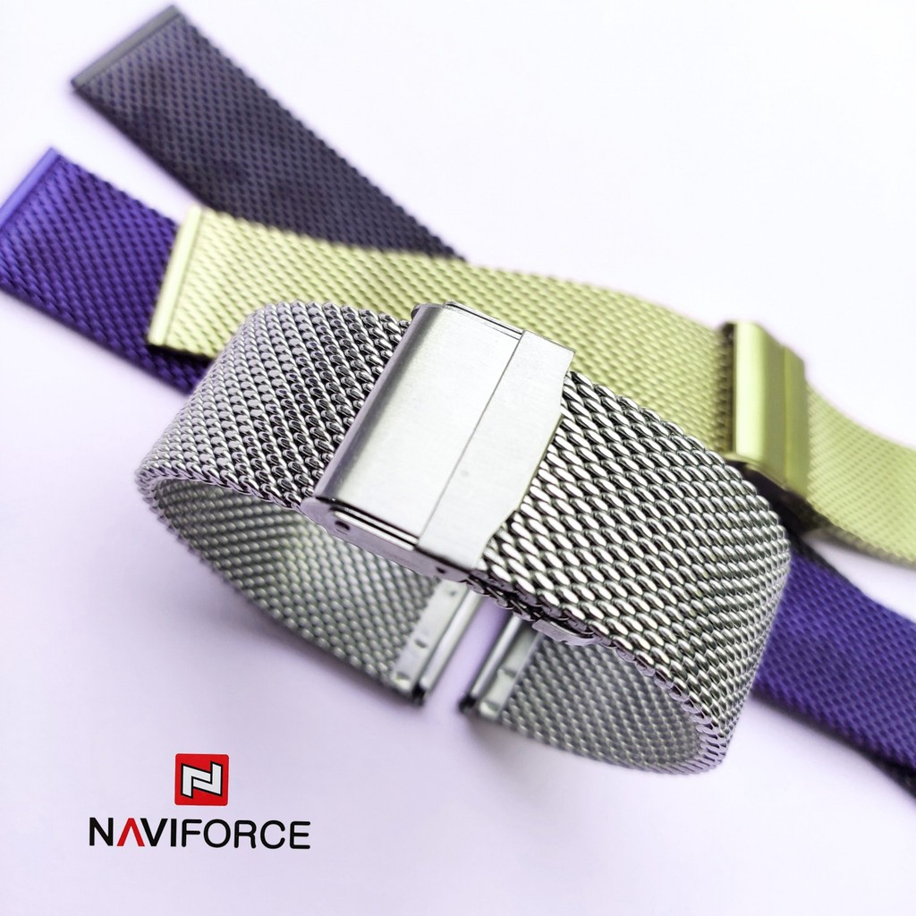 Dây Đeo Đồng Hồ Milanese Shark Mesh Naviforce Nf 9068s 22mm