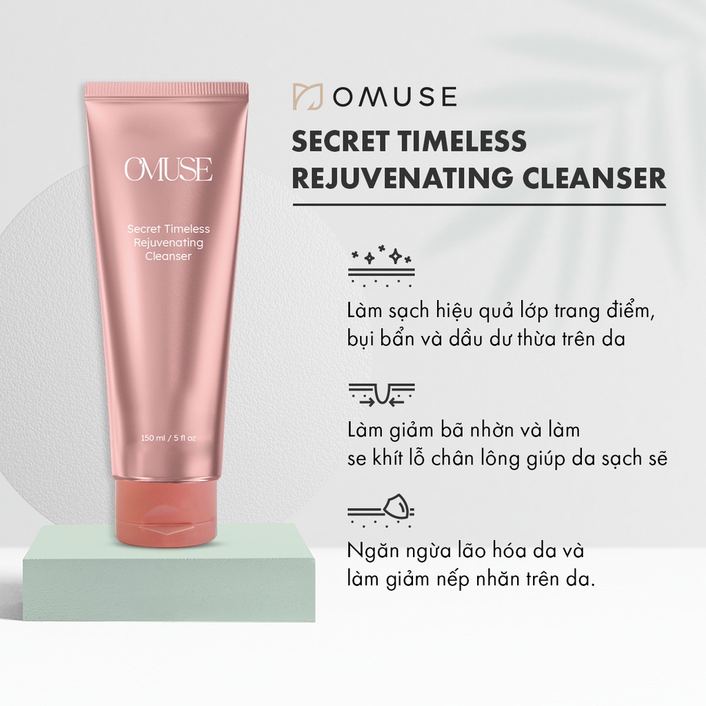 Bộ sản phẩm chống lão hóa chuyên sâu OMUSE Secret Timeless Rejuvenating set