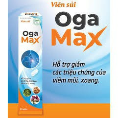 Mua 1 Sủi Tặng Ngay 1 Xịt Xoang Oga Max ✅Viên Sủi OGA MAX - Hỗ Trợ Viêm Mũi Dị Ứng, Viêm Xoang (Tuýp 20 viên)