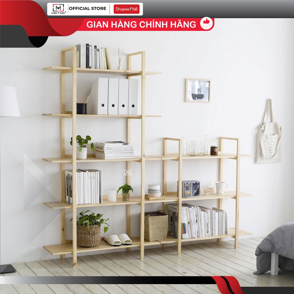 Kệ sách trang trí đa năng Hàn Quốc 345 tầng nhiều màu - B bookshelf - thương hiệu MW FURNITURE