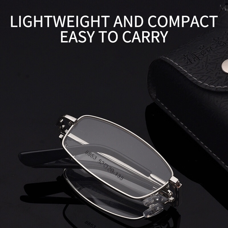 Mắt Kính Đọc Sách Gập Đôi Đa Năng PTQ Chống Ánh Sáng Xanh Dương Thay Đổi Màu Sắc Dành Cho Nam Và Nữ