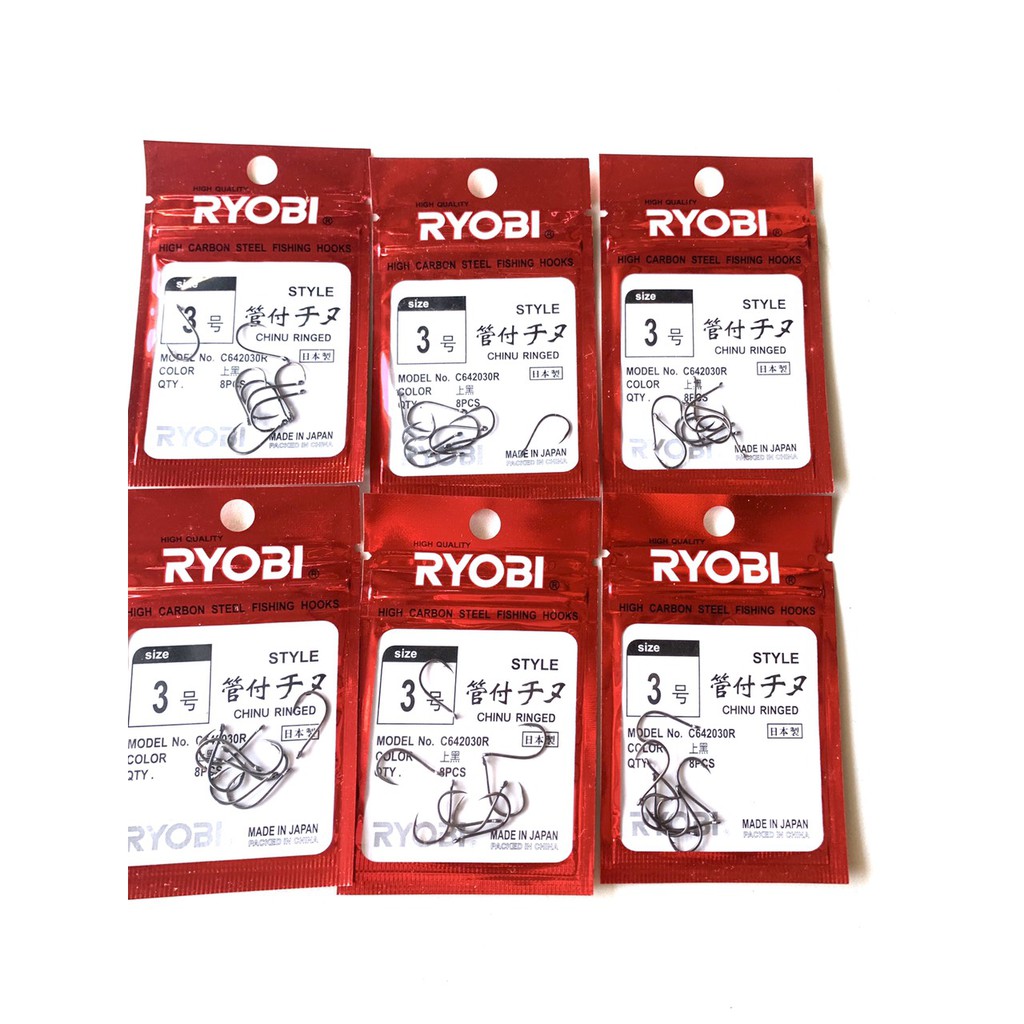 Lưỡi Câu Cá cao cấp RYOBI , siêu bền , có nghạnh, chất liệu titan ( đồ câu coye )