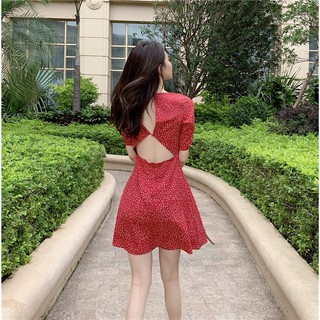 Đầm Retro Cut out lưng