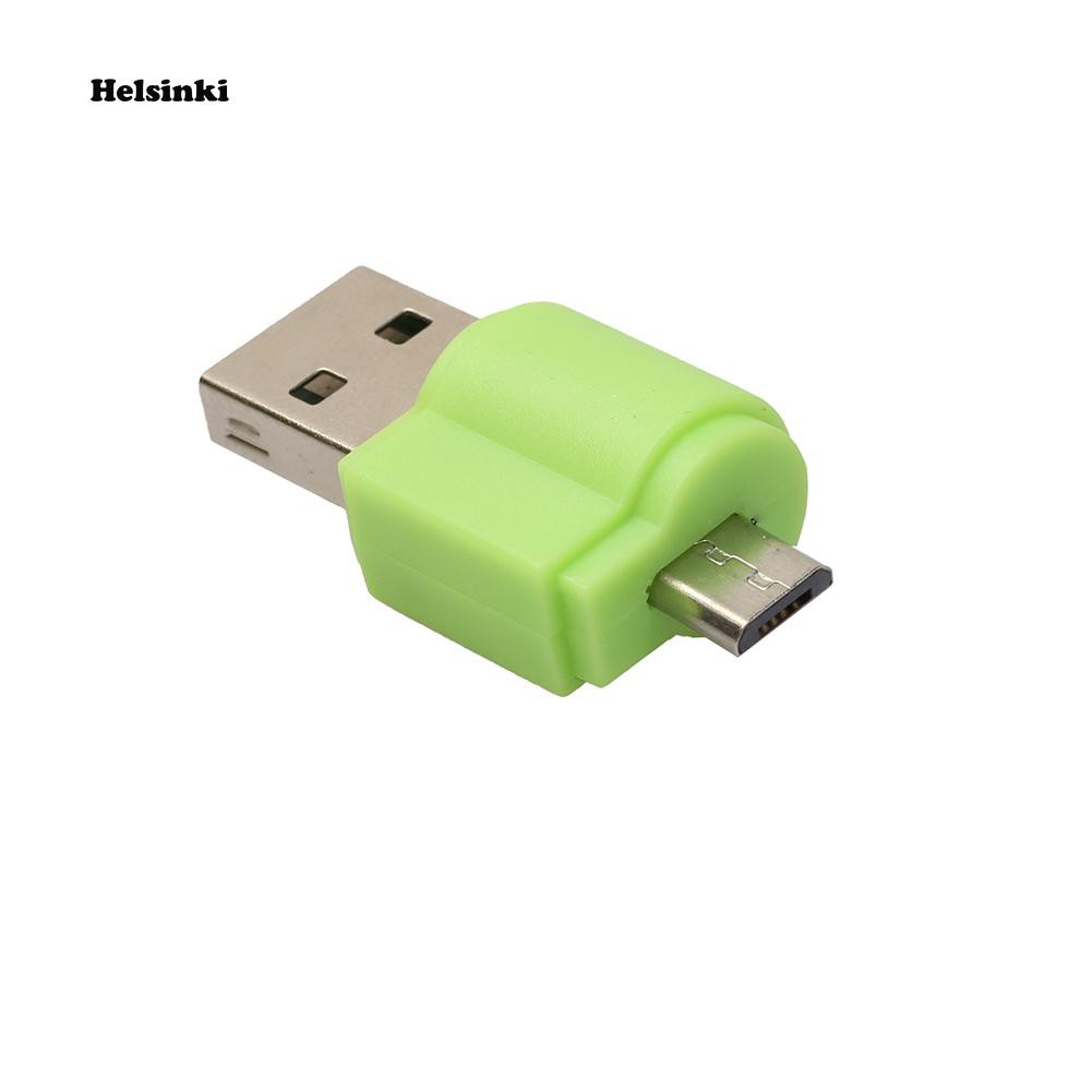 Đầu Đọc Thẻ Nhớ Micro Usb Otg Sang Usb 2.0 Cho Điện Thoại / Máy Tính Bảng