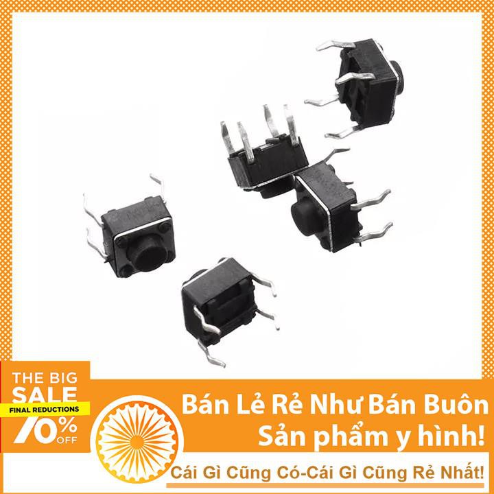 Combo 5 Nút Nhấn 4 Chân 6x6x5mm