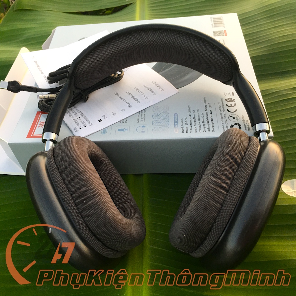 🛑CHÍNH HÃNG EARLDOM🛑 Bộ Sản Phẩm Tai Nghe Chụp Tai Bluetooth, Tai Nghe Chụp Không Dây Có Mic Earldom BH102 - BH52 - BH42