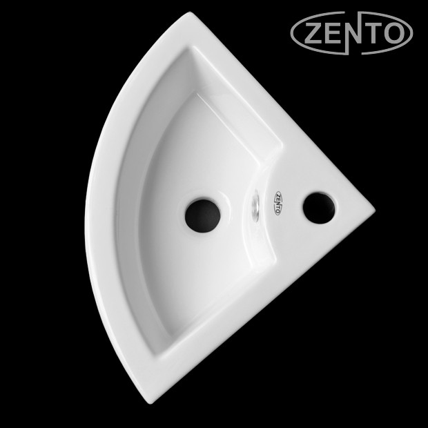 Chậu lavabo góc treo tường Zento LV6096