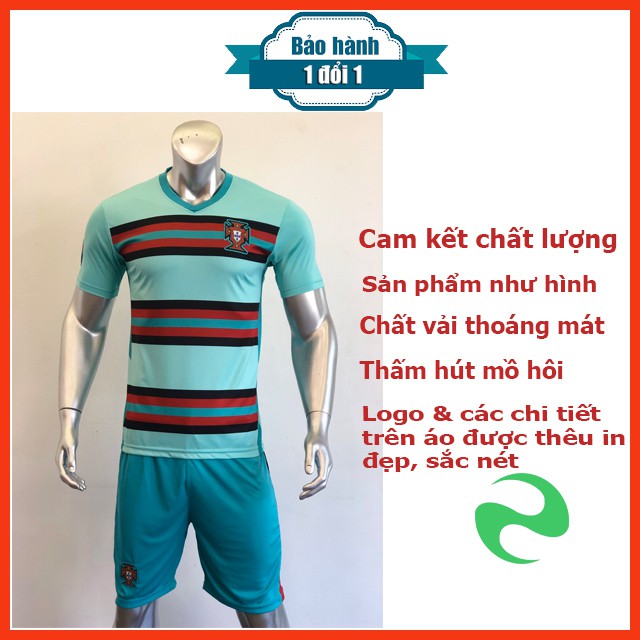 Áo Đội Tuyển BỒ ĐÀO NHA 2020-21 MÀU XANH NGỌC