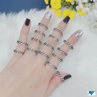 Nhẫn bạc sơn đen cá tính