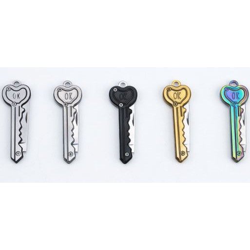 Dao Chìa Khoá Nhò Gọn Trái Tim - 12cm Treo Móc Khoa1 - Hàng Gủi Ngay