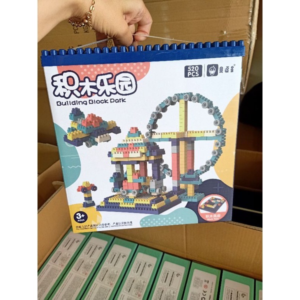 Đồ Chơi Xếp Hình 520 Chi Tiết CAO CẤP, Đồ Chơi Xếp Hình Lego Thông Minh Cho Bé