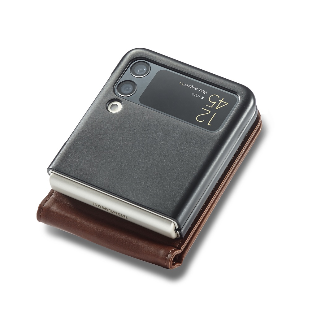 Case for Samsung Galaxy Z Flip 3 5G Ốp Bao Da Điện Thoại Thời Trang Cho