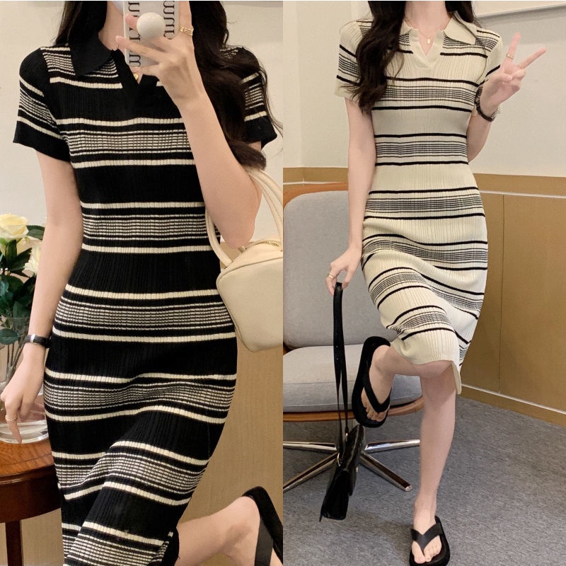 Đầm Thun Polo Ngắn Tay Thời Trang Dành Cho Nữ