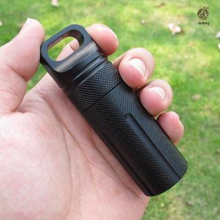 Hộp đựng đồ dùng hình viên nhộng bằng nhôm chống thấm nước có nắp tiện dụng chất lượng cao