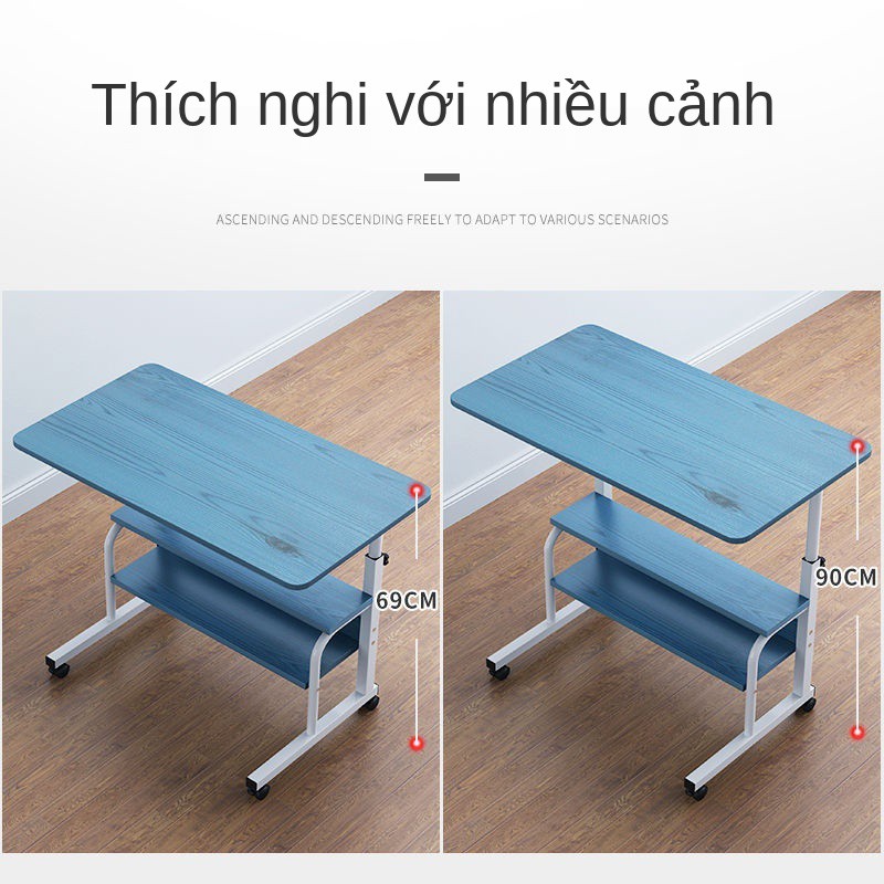 Bàn máy tính để phòng net người nổi tiếng ngủ học có thể nâng lên hạ xuống gấp giá sách tích hợp làm việc | BigBuy360 - bigbuy360.vn