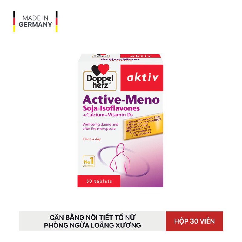 Viên uống cân bằng nội tiết tố nữ Doppelherz Aktiv Active Meno 30 viên
