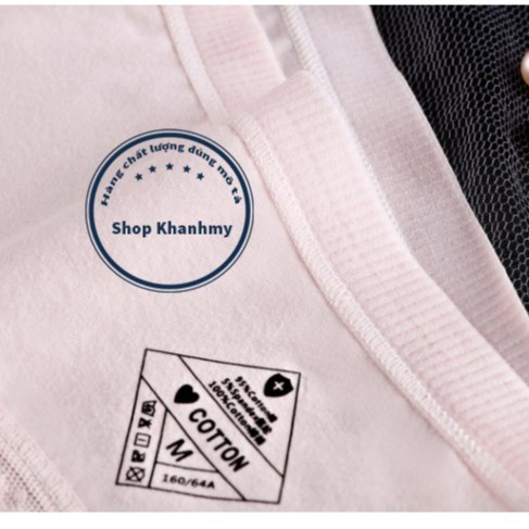 Quần lót nữ cotton viền ren kháng khuẩn có chọn size chọn màu QL04 | BigBuy360 - bigbuy360.vn