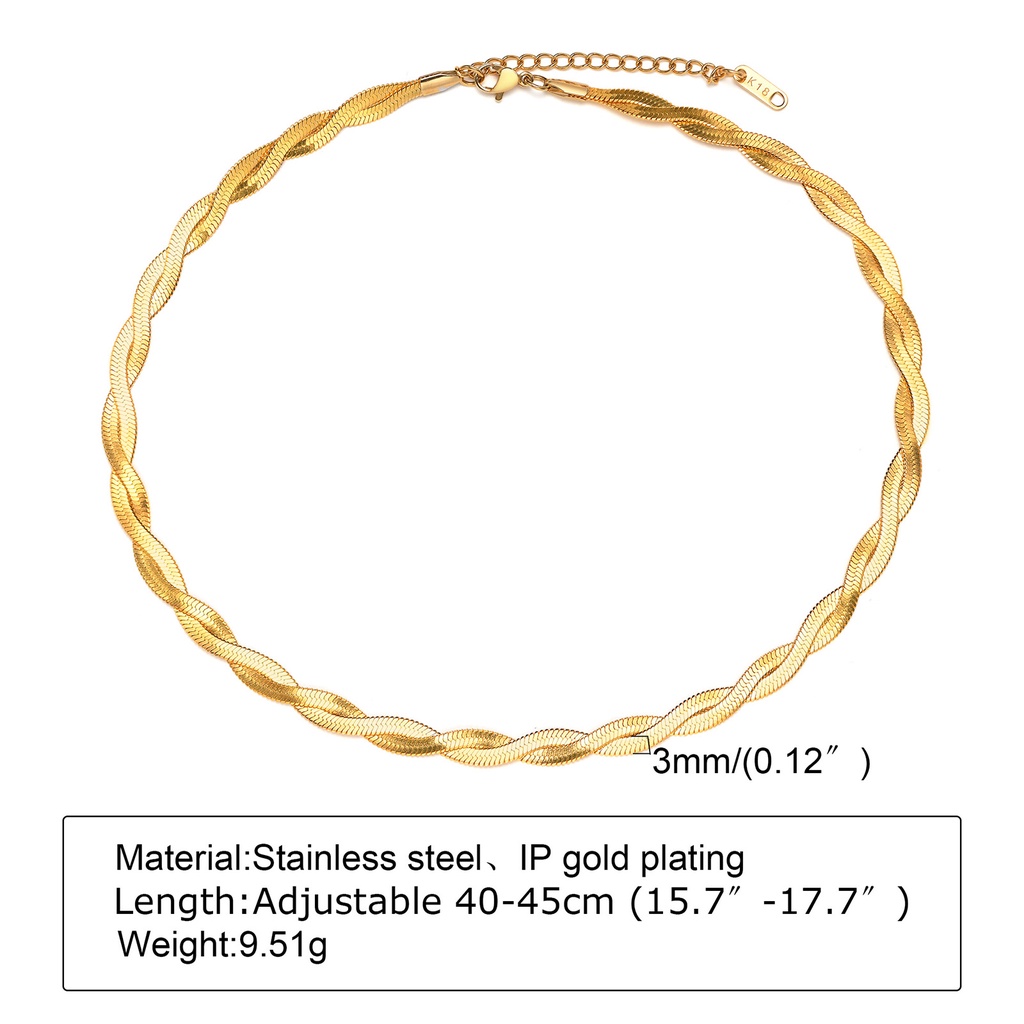 Vnox Vòng cổ Hợp Kim Mạ Vàng 14k Thiết Kế Mặt Hình Rắn Độc Đáo Thời Trang Cho Nữ