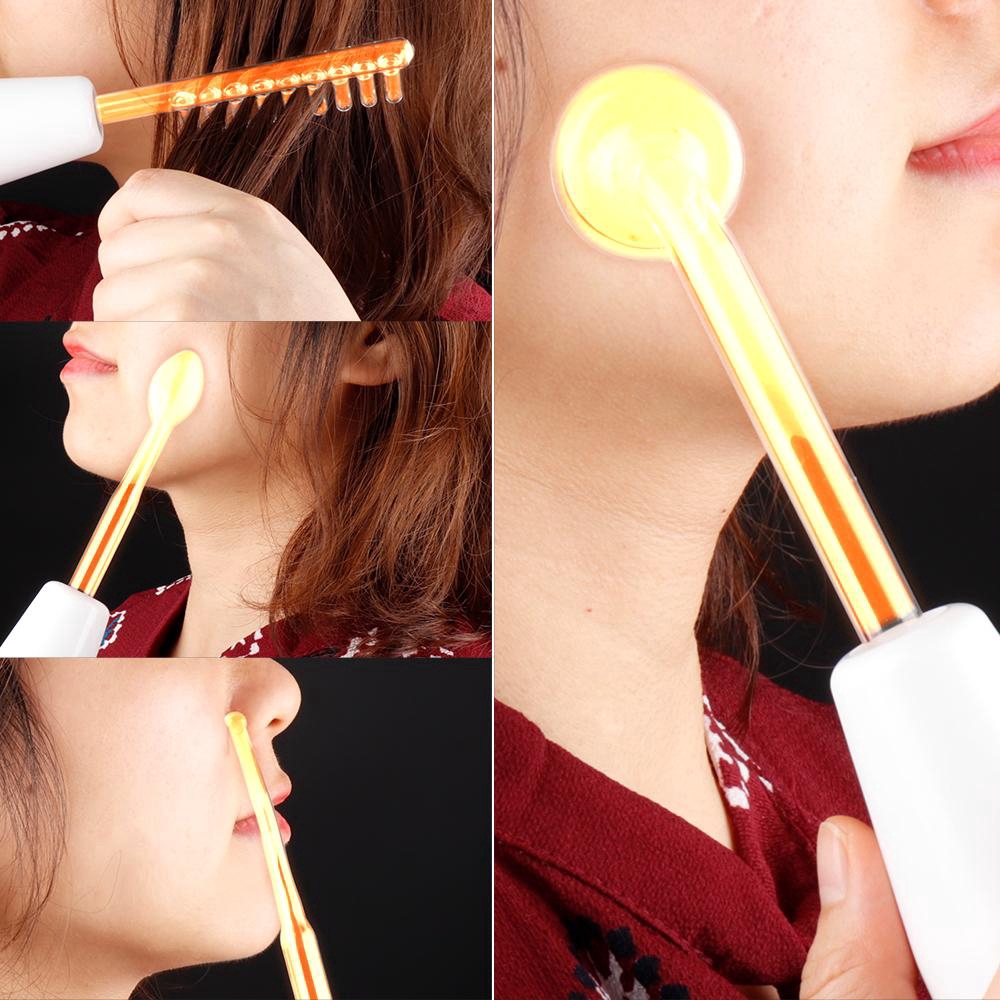 Cổ Phiếu Sẵn Sàng | Máy Mát Xa Chăm Sóc Da Mặt Tần Số Cao Tiện Dụng